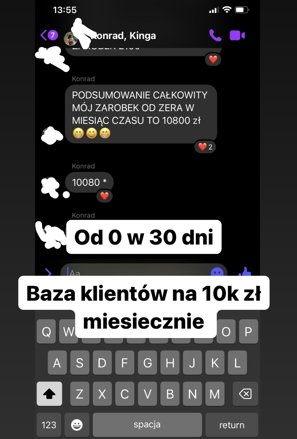 Wynik klienta Konrad