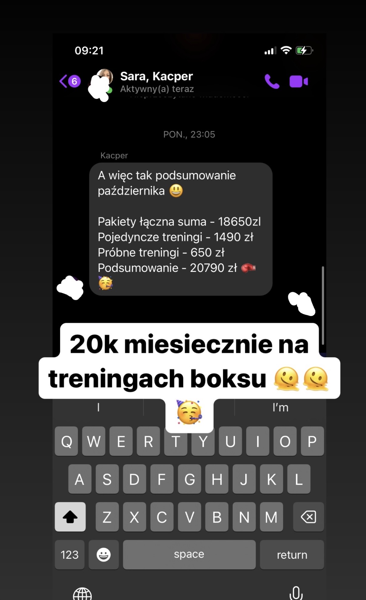 Wynik klienta Kacper